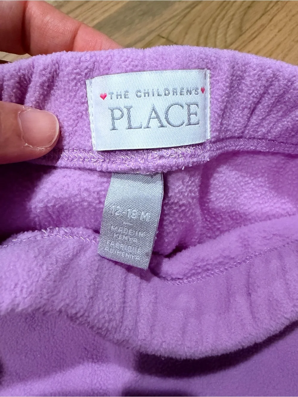 The Children’s Place baby girl warm fleece pants